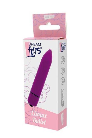 Віброіграшка DREAM TOYS 10-SPEED CLIMAX BULLET PURPLE | Зображення 1