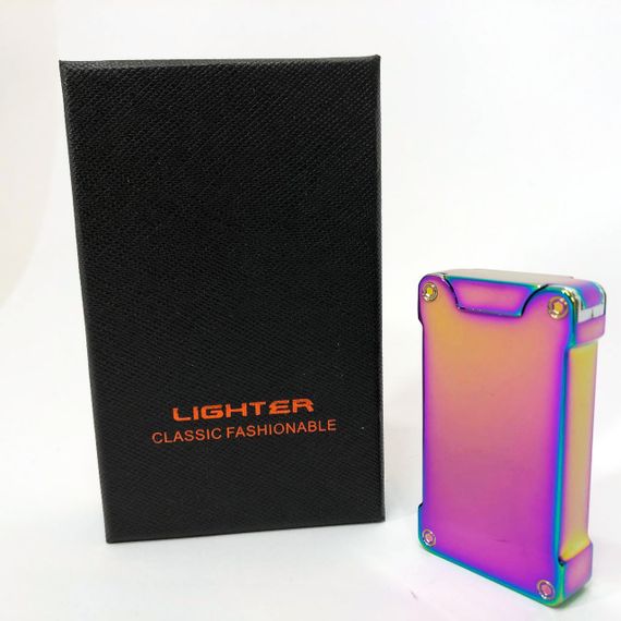 Дугова електроімпульсна запальничка із USB-зарядкою ліхтариком LIGHTER HL-437. FI-691 Колір: хамелеон | Зображення 2