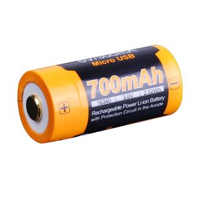 Акумулятор 16340 Fenix 700 UP mAh Li-ion micro usb заряджання