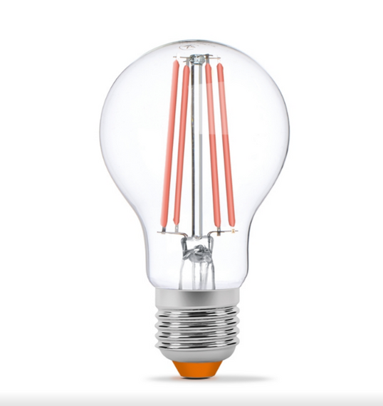 Лампа A60 8W E27 1200К 220V Filament LED Videx | Зображення 1