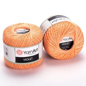 Пряжа YarnArt Violet номер кольору 6322 бавовна пряжа ярнарт віолет