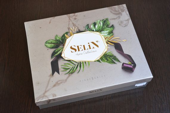 Велюрова скатертина Selin Yagmur 160х300 см. бежева | Зображення 5