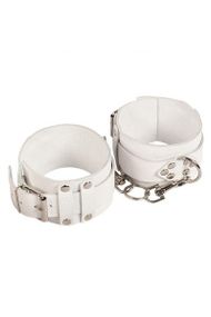 Оковы Leather Dominant Leg Cuffs, White Sex Aura