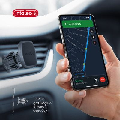 Универсальный автодержатель Intaleo CM05GG 6xN52 Black (1283126576003) | Зображення 5