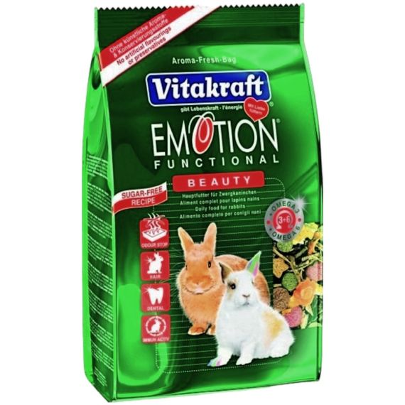 Корм ​​для кроликів Vitakraft Emotion Beauty Selection Adult 600 г (4008239314550)