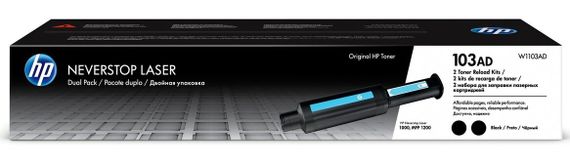 Тонер HP 103AD Neverstop LJ 1000a/1000w/1200a/1200w двойная упаковка (2*2500стр) (W1103AD)