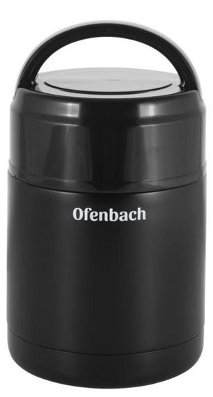 Термос Vacuum Food Jug 800мл пищевой черный