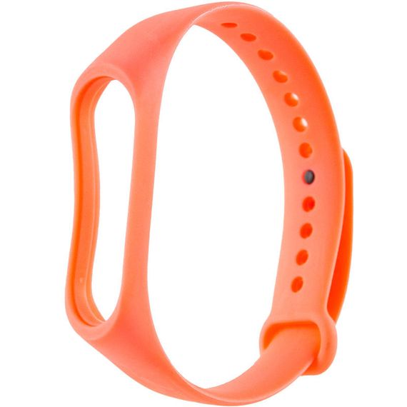 Силіконовий ремінець для Xiaomi Mi Band 3/4 Білий Рожевий/Hot Pink | Зображення 3