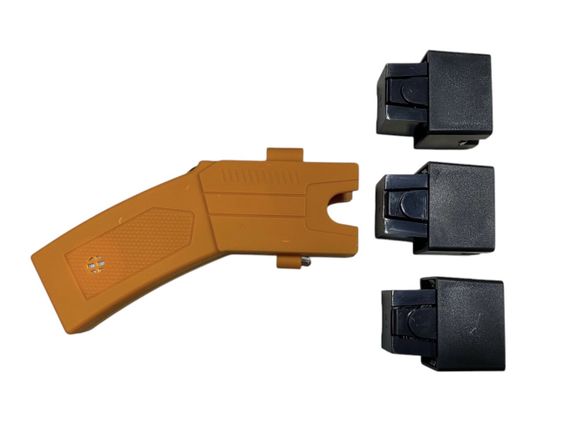Мощнейший Стреляющий электрошокер Ultra X Orange «Taser» + лазер Топ Продаж | Зображення 1