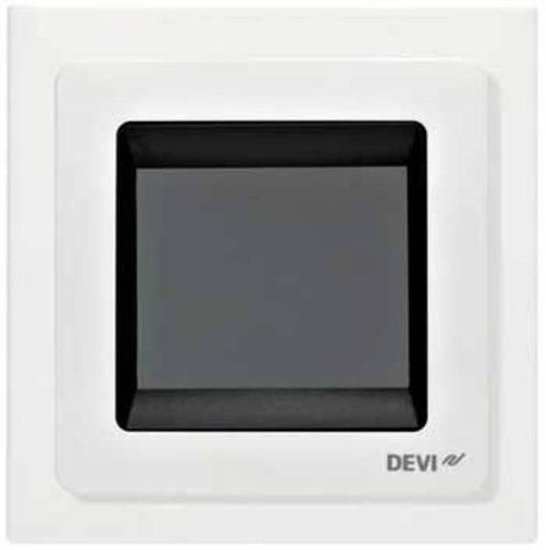 Терморегулятор DEVIreg Touch, сенсорный, 2&quot; экран, 85 х 85мм, макс. 16A, белый (140F1064)