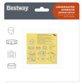 Ремкомплект для надувних виробів 62091 в наборі клей + плівка