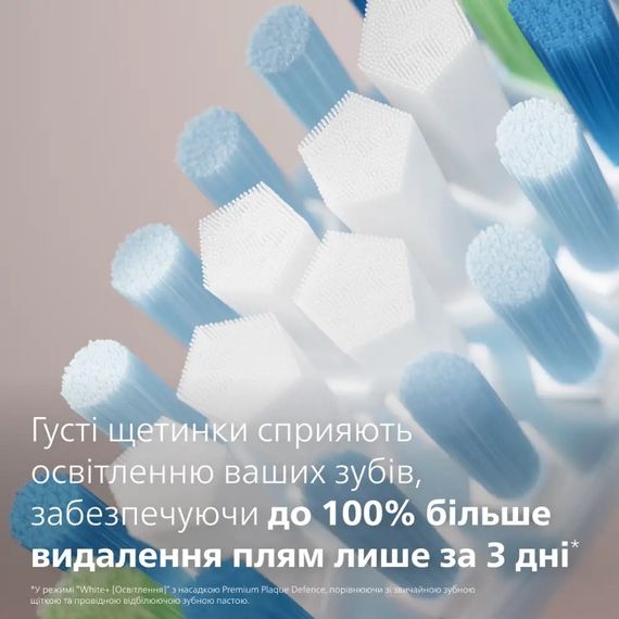 Змінні насадки для електричної зубної щітки Philips Sonicare HX9042/87 C3 Premium Plaque Defence White - 2 шт. | Зображення 4