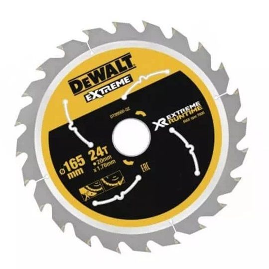 Диск пилковий DeWALT EXTREME RUNTIME 165 х 20 мм (DT99560)
