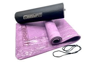 Коврик для йоги та фітнесу EasyFit PER Premium Mat 8 мм + Чехол фіолетовий (EF-1930s-1-V)