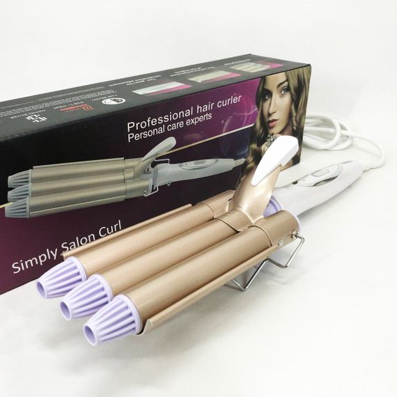 Плойка для завивки волос с разными функциями Kemei KM-1010, Стайлер для объема волос XN-61 | Зображення 4