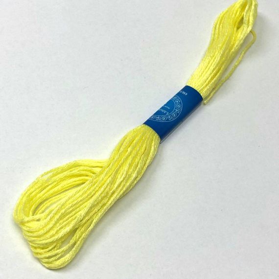 Нитка муліне 8м. (для вишивання) колір - Лимонний