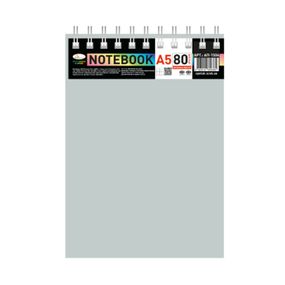 Блокнот А5 В-БП5-80(Gray) 80 аркушів, пружина зверху