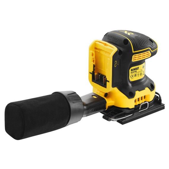 Шлифмашина вибрационная аккумуляторная 115х108 мм DeWALT DCW200NT | Зображення 7