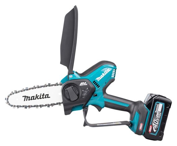 Минипила цепная аккумуляторная Makita UC029G BEO2 (15 см, 8 м/с, 590 Вт, BL, XGT 40 В, комплект) | Зображення 2