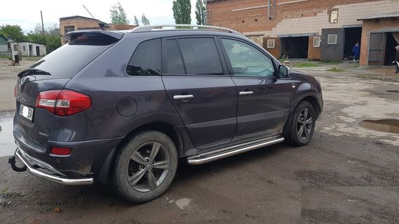Боковые пороги Premium (2 шт., нерж.) 42 мм для Renault Koleos 2008-2016 гг | Зображення 3