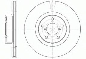 Диск гальмівний SUBARU LEGACY передн., вент. (вир-во REMSA) REMSA 671510 на SUBARU LIBERTY I (BC)