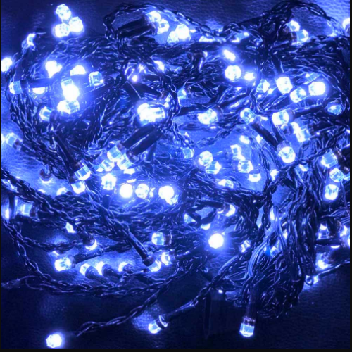 Світлодіодна гірлянда завіса (водоспад) 300 Led 3*3м синя 220V CW-GW-300L33VWFBL ColorWay | Зображення 4