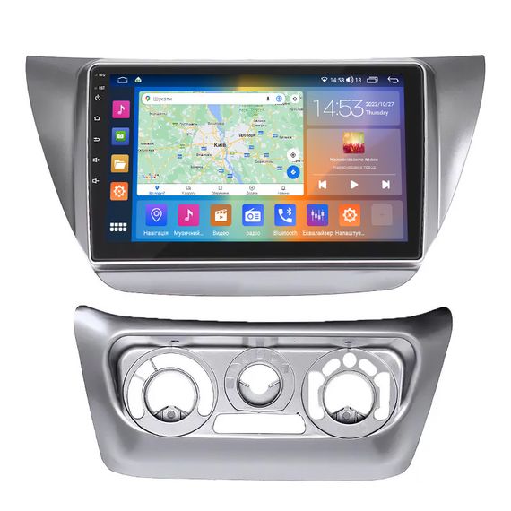 Штатная магнитола Lesko для Mitsubishi Lancer IX 2000-2007 IPS 9" 2/32Gb CarPlay 4G Wi-Fi GPS Prime
