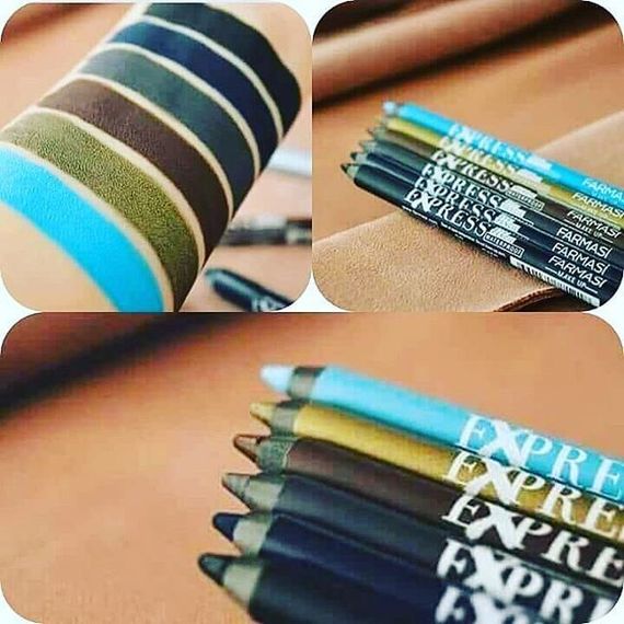 Водостойкий карандаш для глаз Farmasi Exspress 05 Зеленый металлик 1 г | Зображення 2