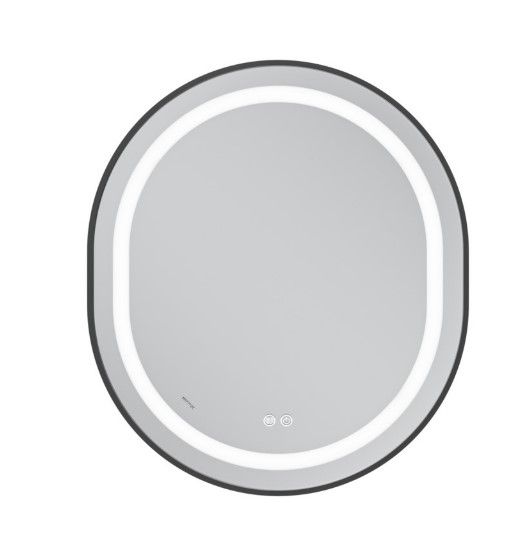 Дзеркало Mixxus Premium ELLIPSE MV05-80x70-REVERSE BLACK (LED Touch, Anti-fog (3-6kK)) (MP6646) | Зображення 4