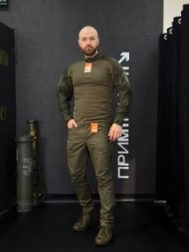 Тактичний Військовий Комплект Олива Ягуар 4.5.0. Jaguar Olive Убакс +Штани Under Body Armor Combat Shirt
