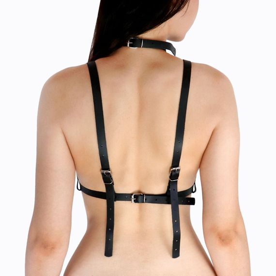 Портупея жіноча Art of Sex - Delaria Leather harness, Чорна XS-M | Зображення 1