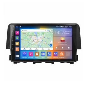 Штатная магнитола 9" Lesko для Honda Civic X 2015-2021 2/32Gb CarPlay 4G Wi-Fi GPS Prime 8 ядер охлаждение