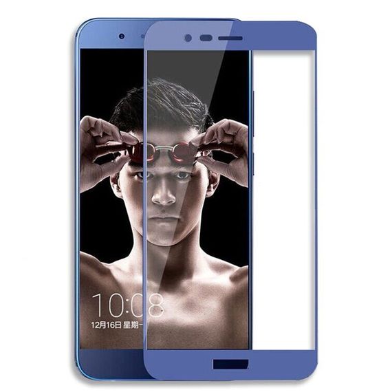 Защитное стекло 2.5D на весь экран для Huawei Honor V9 цвет Синий