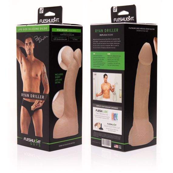 Фалоімітатор Fleshlight Guys: Ryan Driller Dildo, за зліпком пеніса | Зображення 1