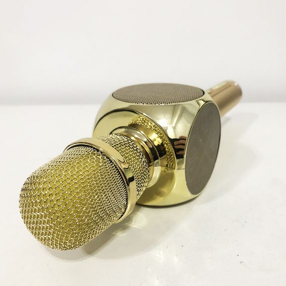 Бездротовий Bluetooth Мікрофон для Караоке Мікрофон DM Karaoke Y 63 + BT. Колір: золотий | Зображення 6