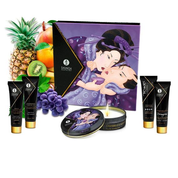 Подарунковий набір Shunga Geishas Secrets – Exotic Fruits для розкішної ночі вдвох Sex Aura | Зображення 9