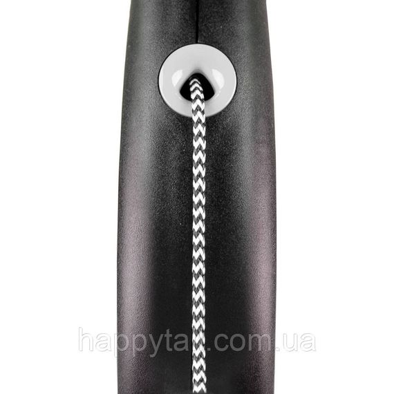 Поводок-рулетка Flexi для собак Black Design трос черный размер M 5 м/20 кг | Зображення 1