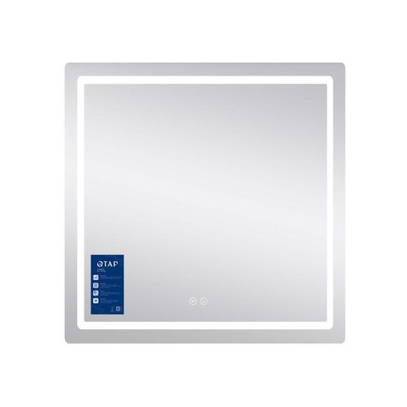 Дзеркало Qtap Mideya 800x800 з LED-підсвічуванням Touch, з антизапотіванням, димером QT2078NCF8080W | Зображення 3