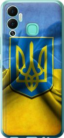Чехол на Infinix Hot 12 Play Флаг и герб Украины 1 "375u-2759-17620"