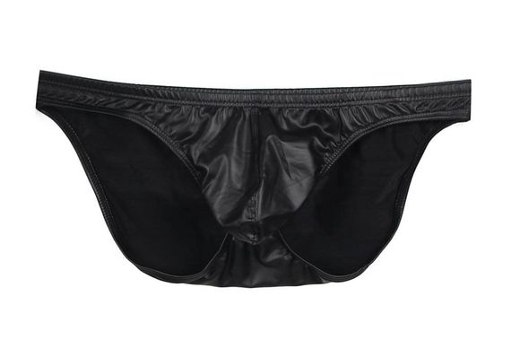 Стринги мужские Star Night из искусственной кожи, черные, XL sexstyle | Зображення 5