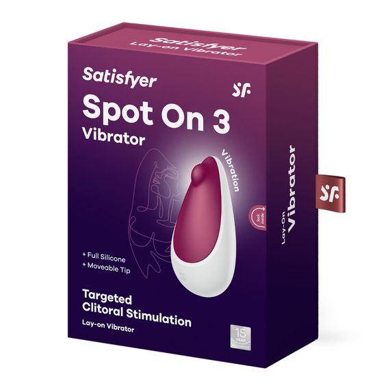 Вібратор Satisfyer Spot On 3 Berry, компактний та потужний, 12 режимів | Зображення 4