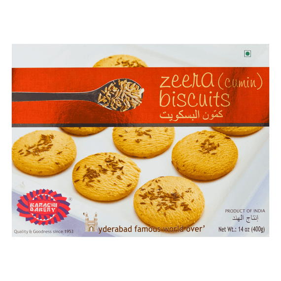 Печиво веганське з кмином  Vegan Jeera Biscuits 400г Karachi Bakery 8908003115269