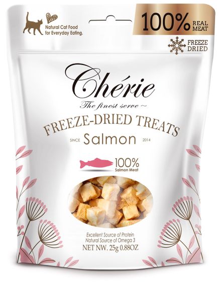Ласощі для котів з лососем Cherie Freeze-Dried Treats Salmon, 30 гр