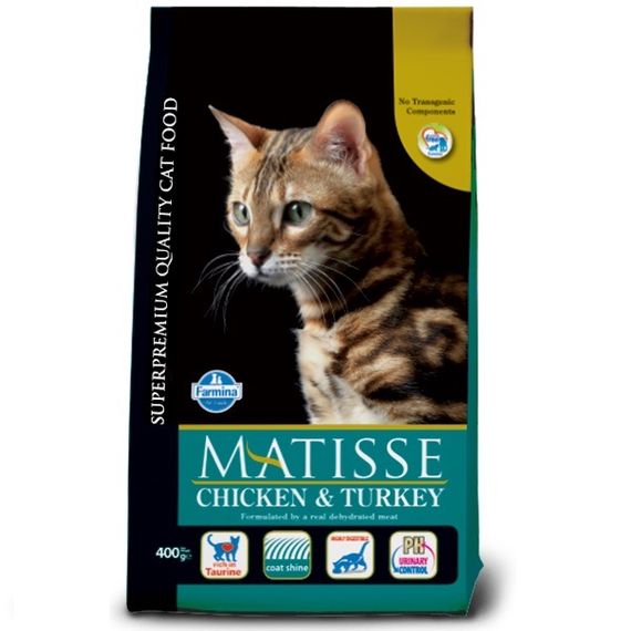 Сухий корм для котів з куркою та індичкою Farmina Matisse Chicken & Turkey, 400 гр