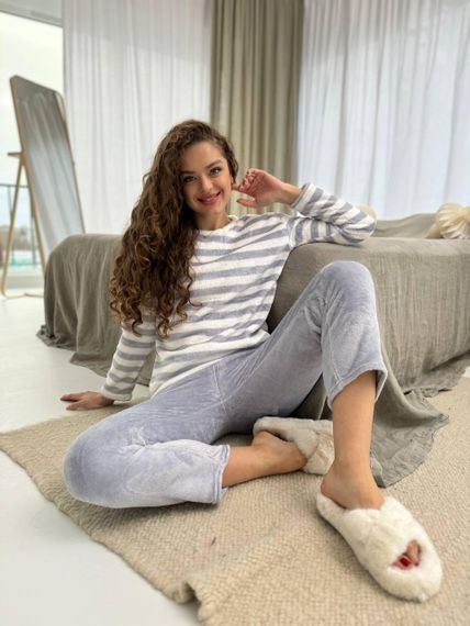 Пижама женская Серая M (2735) | Зображення 5