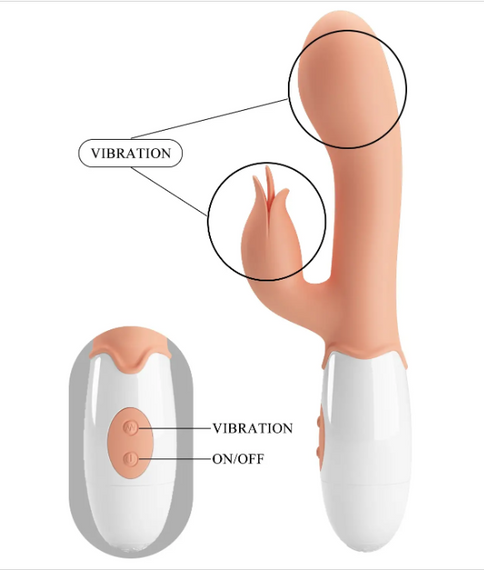 Вибратор с стимулятором клитора Pretty Love - Bloody Mary, BI-014961R sexstyle | Зображення 3