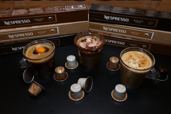 Кава в капсулах Nespresso BARISTA Corto 10 (тубус 10 шт.) Неспресо купаж кави Бариста Корто | Зображення 1