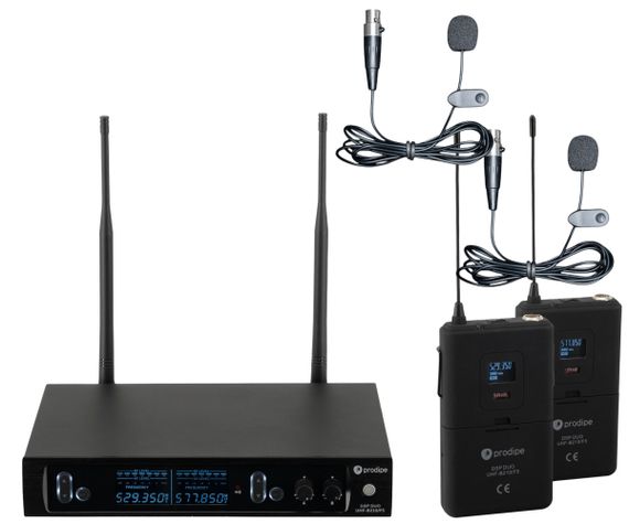 Радіосистема інструментальна (мікрофони бездротові) Prodipe UHF B210 DSP Lavalier Duo (F5 version)