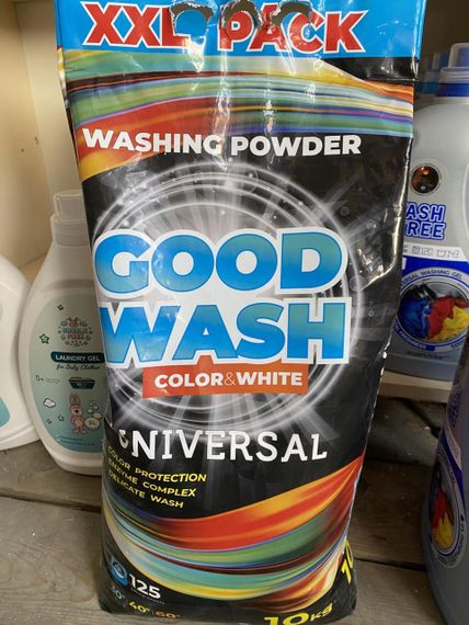 🧼 СУПЕР ВИГІДНО! Пральний порошок GOOD WASH Universal 10 кг – ідеальна чистота для білих і кольорових речей! 💥