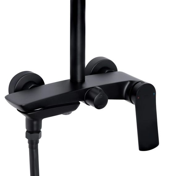 Душова система універсальна Qtap Slavonice Black Matt з виливом QTSLA111BLM45911 | Зображення 9